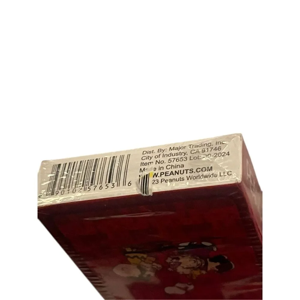 New Peanuts Red and Yellow Characters Playing Cards Set of 3